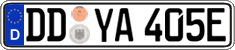 German license plate, Electric vehicles