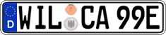 German license plate, Electric vehicles