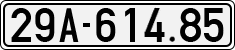 License plate of Vietnam, Cars