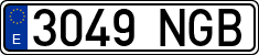 License plates of Spain, Ordinary (2000)