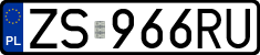 License plates of Poland, Regular car plates