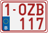 License plate of Belgium, Regular plates (2010)