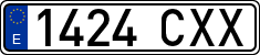 License plates of Spain, Ordinary (2000)