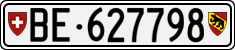 License plate of Switzerland, Cars