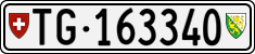 License plate of Switzerland, Cars