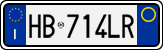 License plate of Italy, Cars (1994 year series)