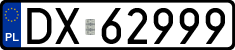 License plates of Poland, Regular car plates