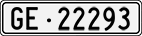 License plate of Switzerland, Cars
