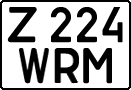License plate Kazakhstan, Private owners (1993)