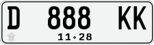 License plate of Indonesia, Regular plates