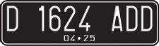 License plate of Indonesia, Regular plates