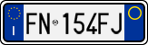 License plate of Italy, Cars (1994 year series)
