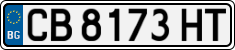 License plate of Bulgaria, Cars