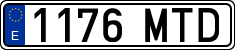 License plates of Spain, Ordinary (2000)