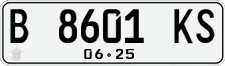 License plate of Indonesia, Regular plates