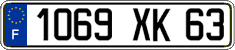 French license plate, FNI
