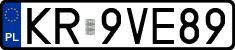 License plates of Poland, Regular car plates