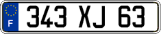 French license plate, FNI