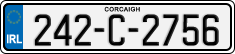 License plate of Ireland, Regular plates