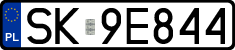 License plates of Poland, Regular car plates