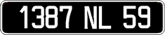 French license plate, FNI