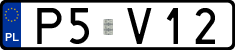 License plates of Poland, Vanity Plates