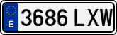 License plates of Spain, Ordinary (2000)