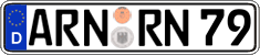German license plate, Regular plates