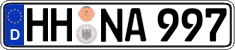 German license plate, Regular plates