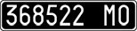 License plate of Italy, Cars (1927 year series)
