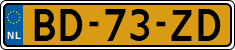 License plate of the Netherlands, Commercial Vehicles (1951-1994 system)