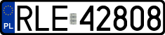 License plates of Poland, Regular car plates