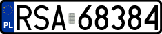 License plates of Poland, Regular car plates