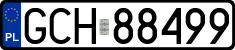 License plates of Poland, Regular car plates