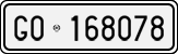 License plate of Italy, Cars (1927 year series)