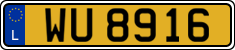 License plate of Luxembourg, 2003 year system