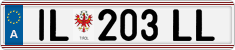 License plate of Austria, Regular plates