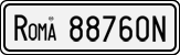 License plate of Italy, Cars (1927 year series)
