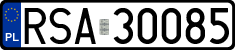 License plates of Poland, Regular car plates