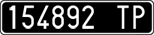 License plate of Italy, Cars (1927 year series)
