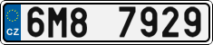 License plate of the Czech Republic, Cars (2001)