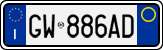 License plate of Italy, Cars (1994 year series)