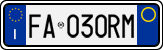 License plate of Italy, Cars (1994 year series)