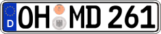 German license plate, Regular plates