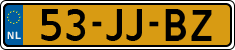 License plate of the Netherlands, Cars
