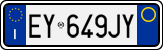 License plate of Italy, Cars (1994 year series)