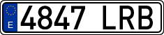 License plates of Spain, Ordinary (2000)