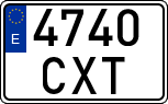 License plates of Spain, Ordinary (2000)