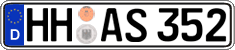 German license plate, Regular plates