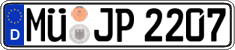 German license plate, Regular plates